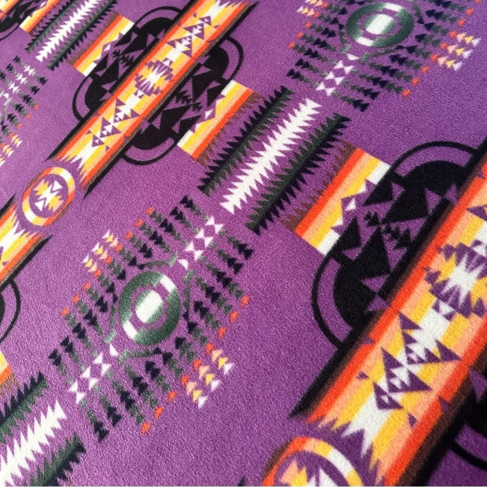 Aztec Design Fleece Blanket EUC